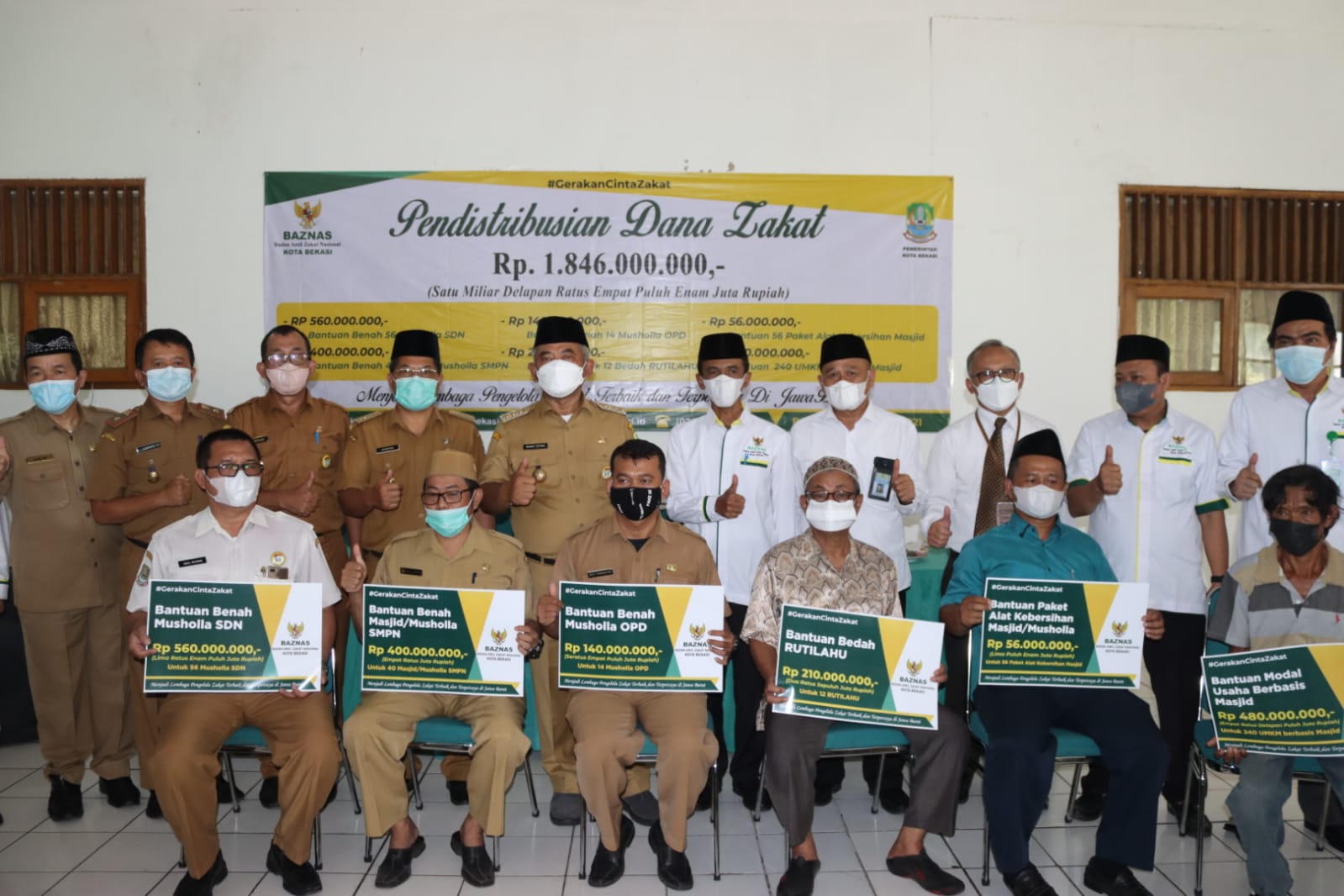 BAZNAS Kota Bekasi Distribusikan Bantuan untuk Mushola, Masjid, Rutilahu, dan OPD di Kota Bekasi