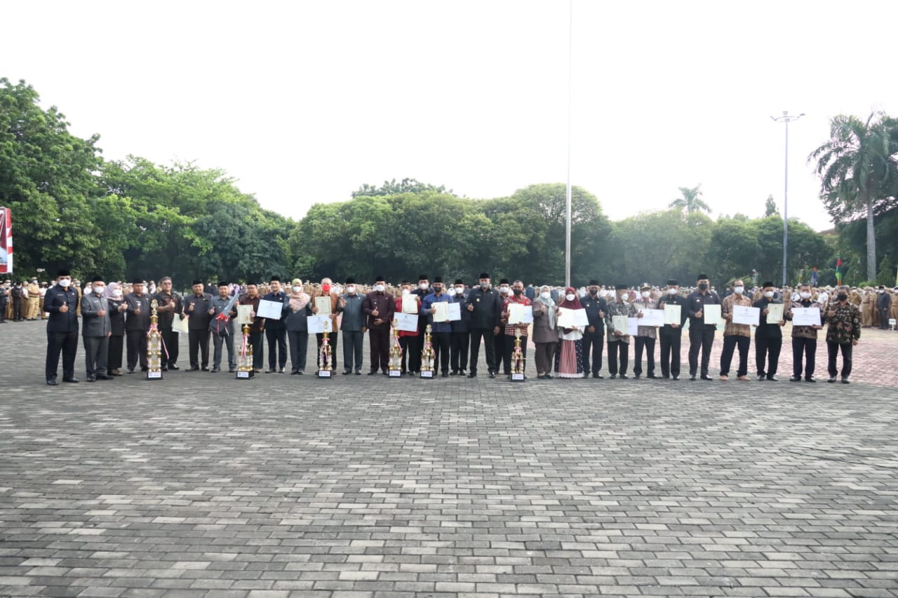 Hasil Penilaian Lomba Kampung Tangguh Jaya 2022 Diumumkan Saat Apel Pagi