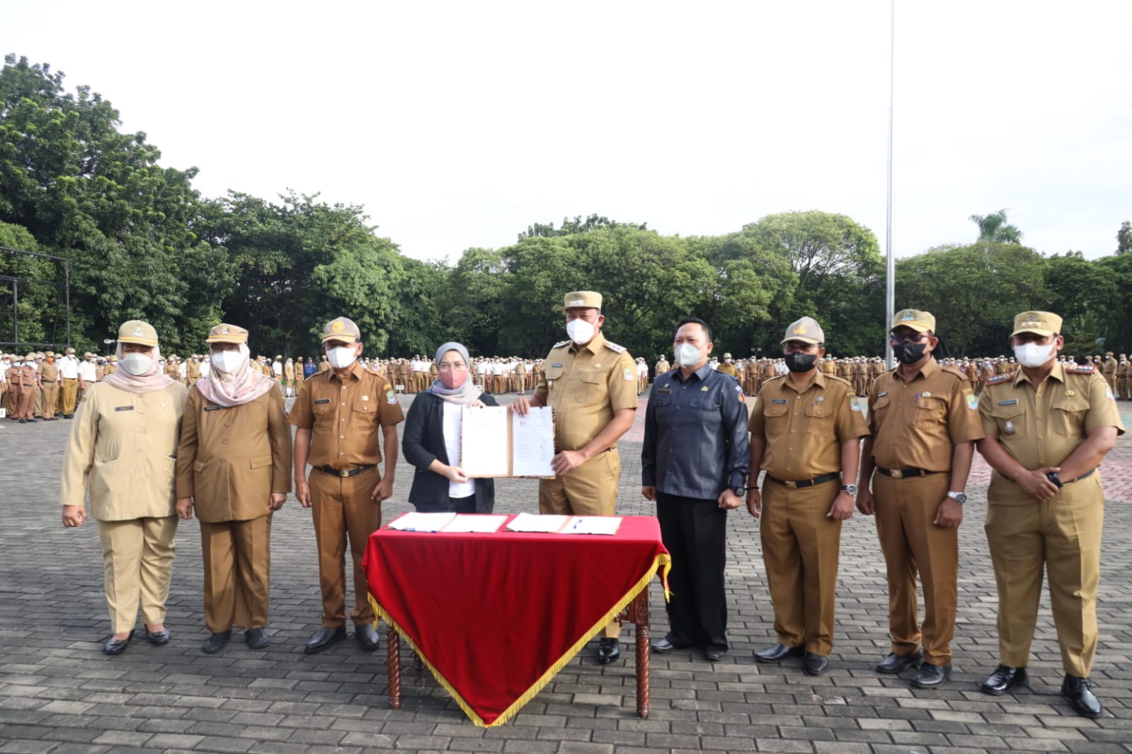 Jelang Pemilihan Umum, Bawaslu Kota Bekasi Tandatangani  Pinjam Pakai Kantor