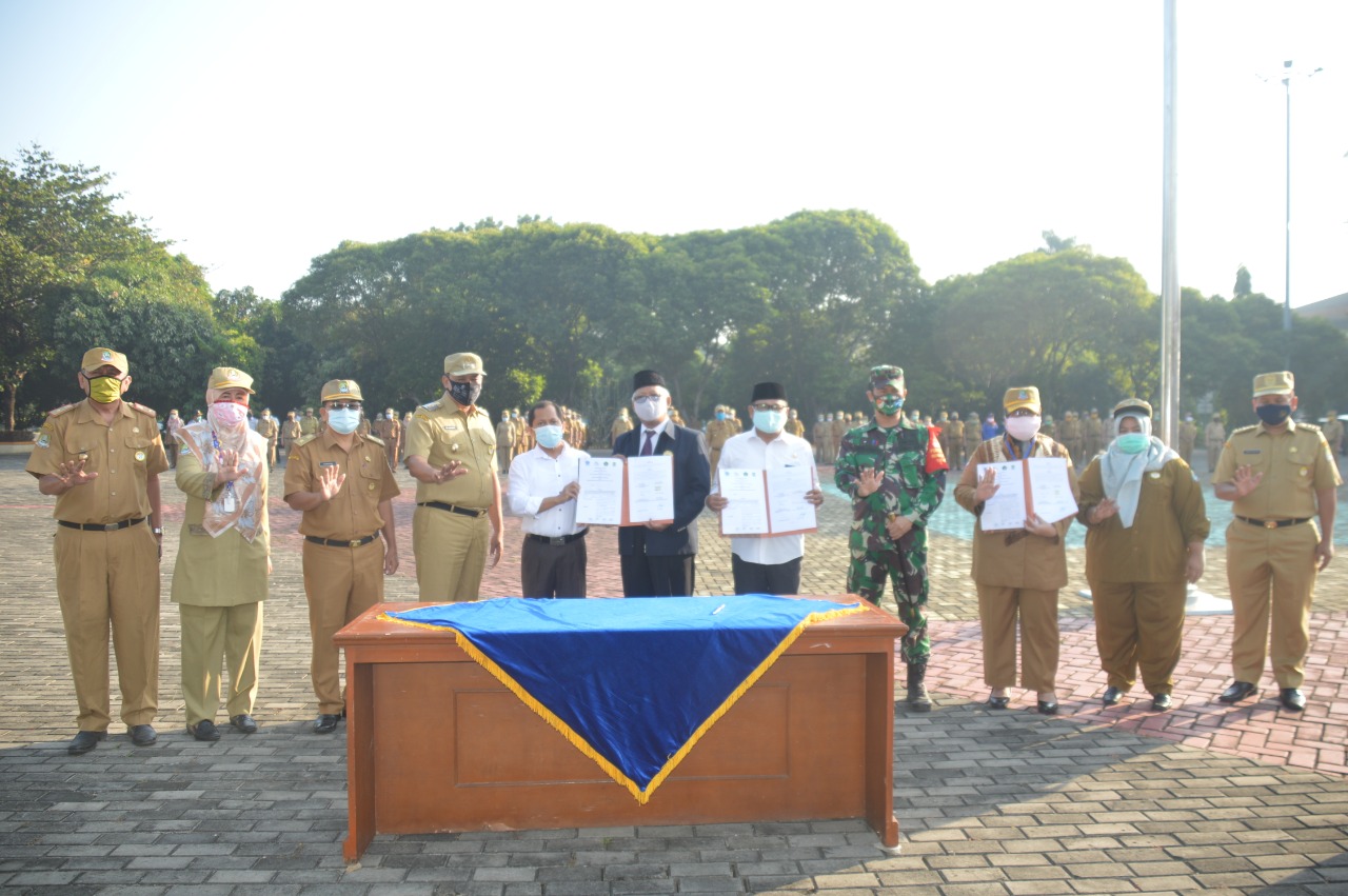 PEMKOT BEKASI TEKEN MOU PEMBELAJARAN TATAP MUKA 4 SEKOLAH ROLE MODEL