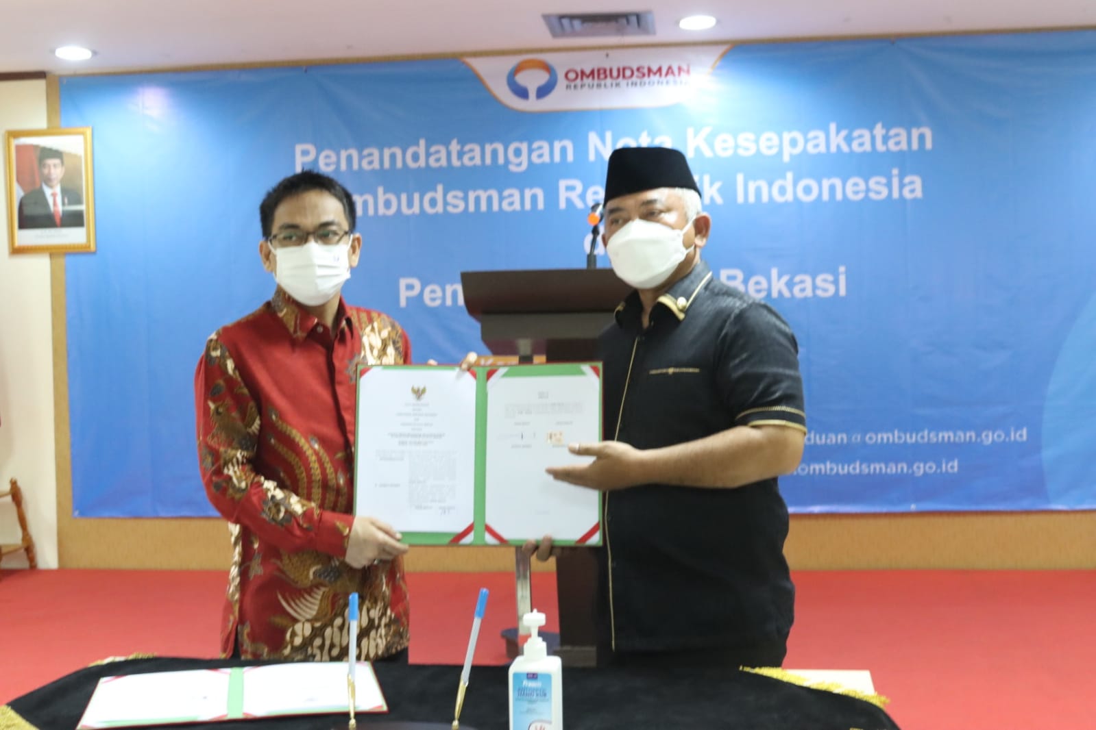 PEMKOT BEKASI MOU DENGAN OMBUDSMAN RI TERKAIT PENGAWASAN PENYELENGGARAAN PELAYANAN PUBLIK