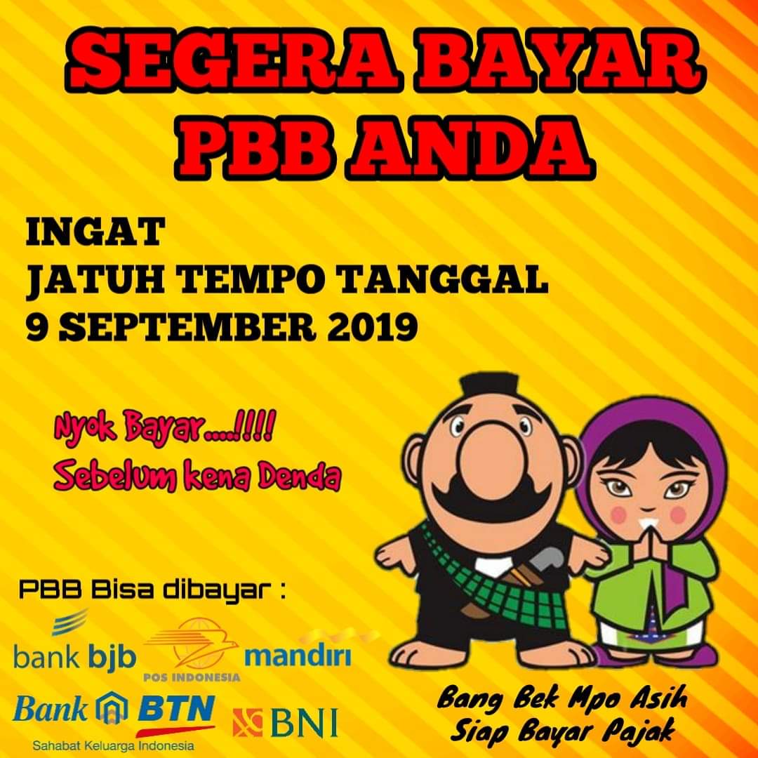 Bayarlah PBB Tepat Pada Waktunya Pajak Untuk Pembangunan