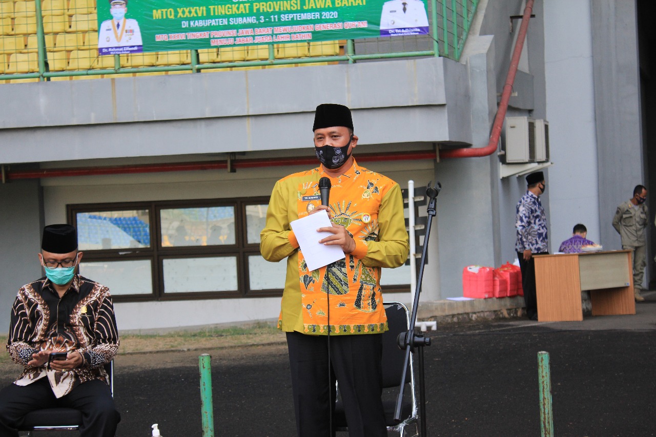 WAKIL WALI KOTA BEKASI LEPAS KAFILAH MTQ XXXVI