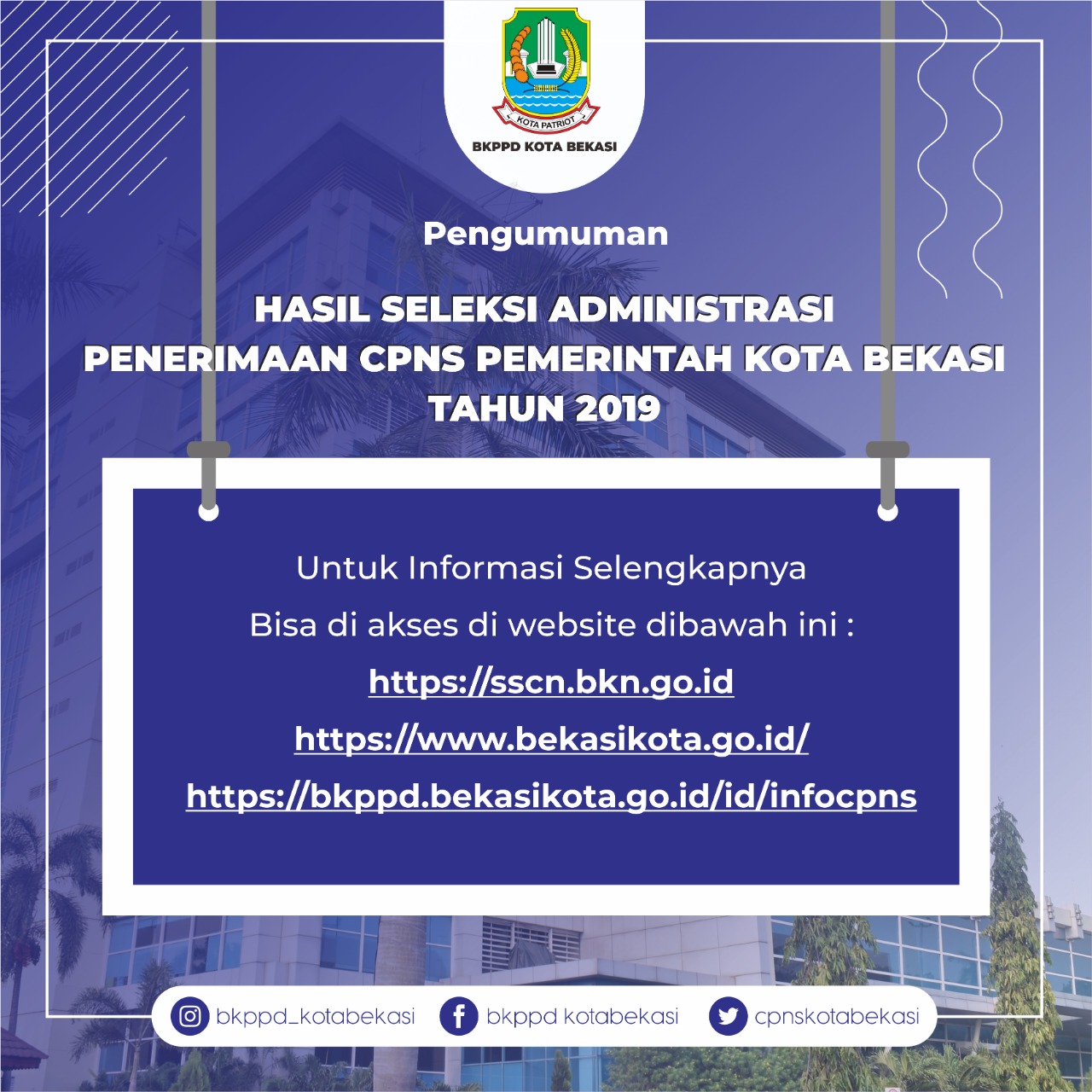 Pemerintah Kota Bekasi Search
