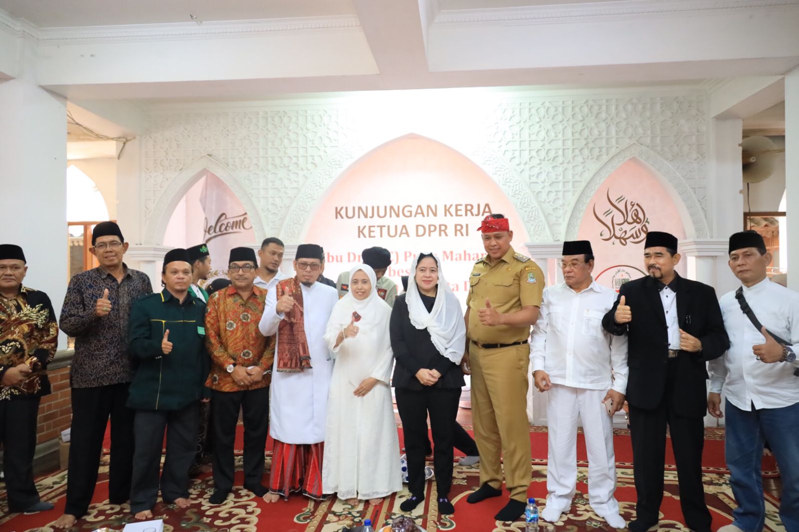 PLT. WALI KOTA BEKASI SAMBUT KEDATANGAN KETUA DPR RI DI PONDOKGEDE