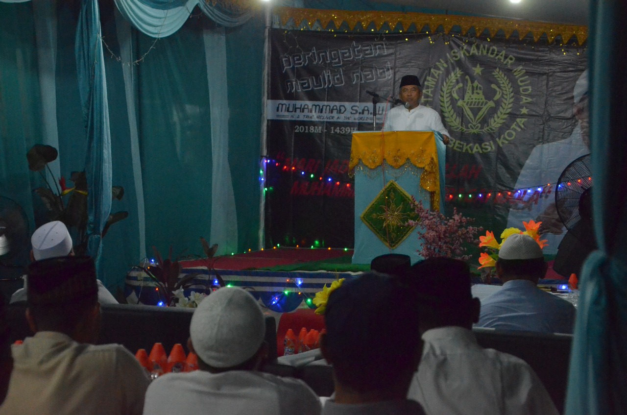 Wali Kota Bekasi Hadiri Peringatan Maulid Nabi Muhammad SAW di Masjid Taman Iskandar Muda