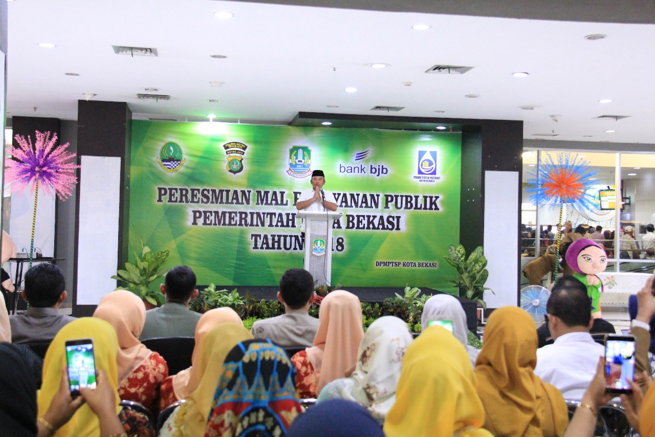 Sejarah Baru, Wali Kota Bekasi Rahmat Effendi Resmikan Mal Pelayanan Publik