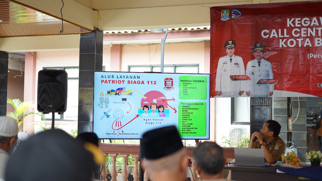 DISKOMINFOSTANDI GELAR DISEMINASI NTPD PATRIOT SIAGA 112 DI KECAMATAN PONDOKGEDE
