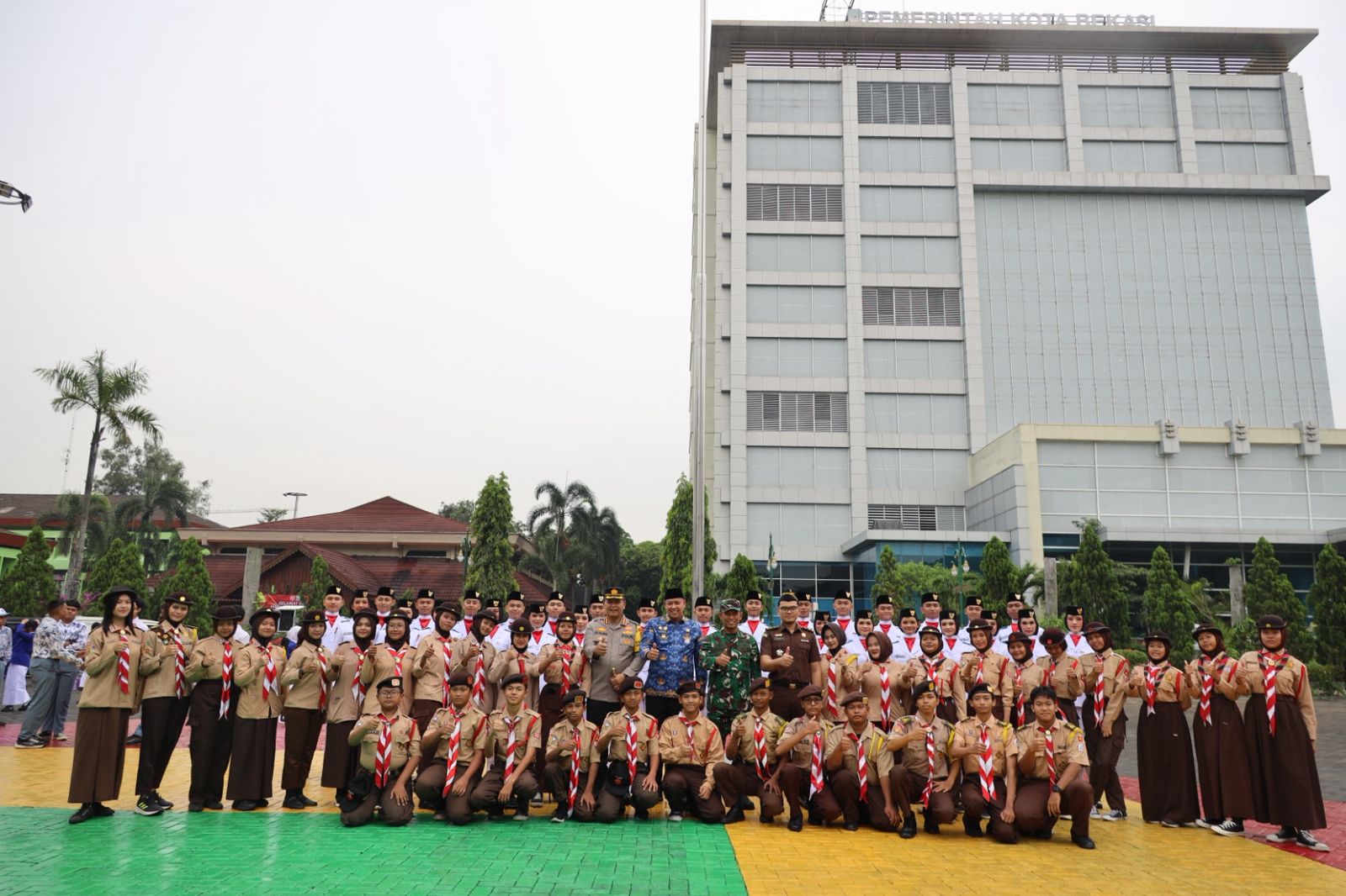 Semangat Sumpah Pemuda ke-97 di Kota Bekasi Tak Luntur Meski Diguyur Hujan