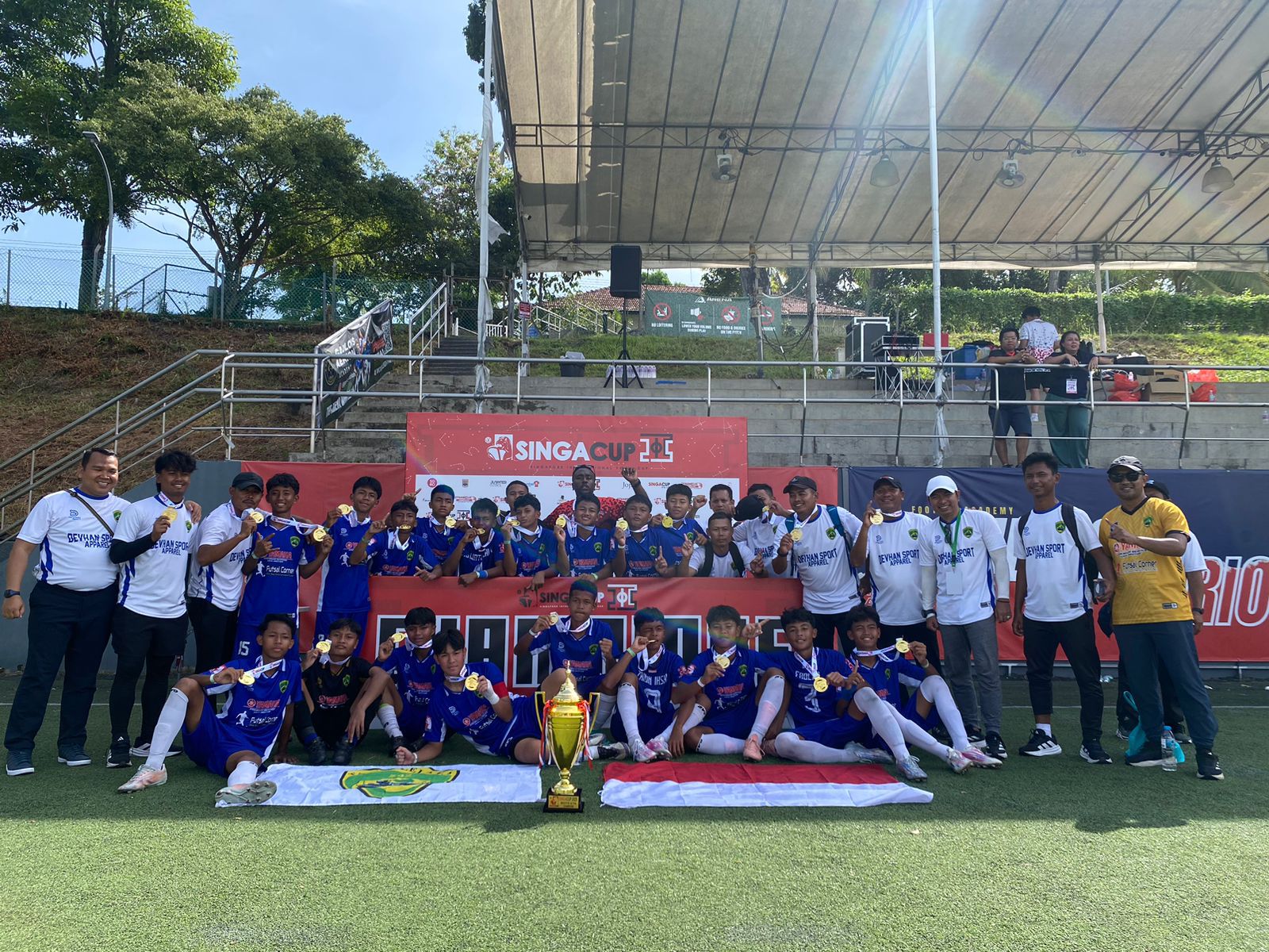 Tajimalela FA U-14 Raih Juara Singa Cup 2025 Singapura