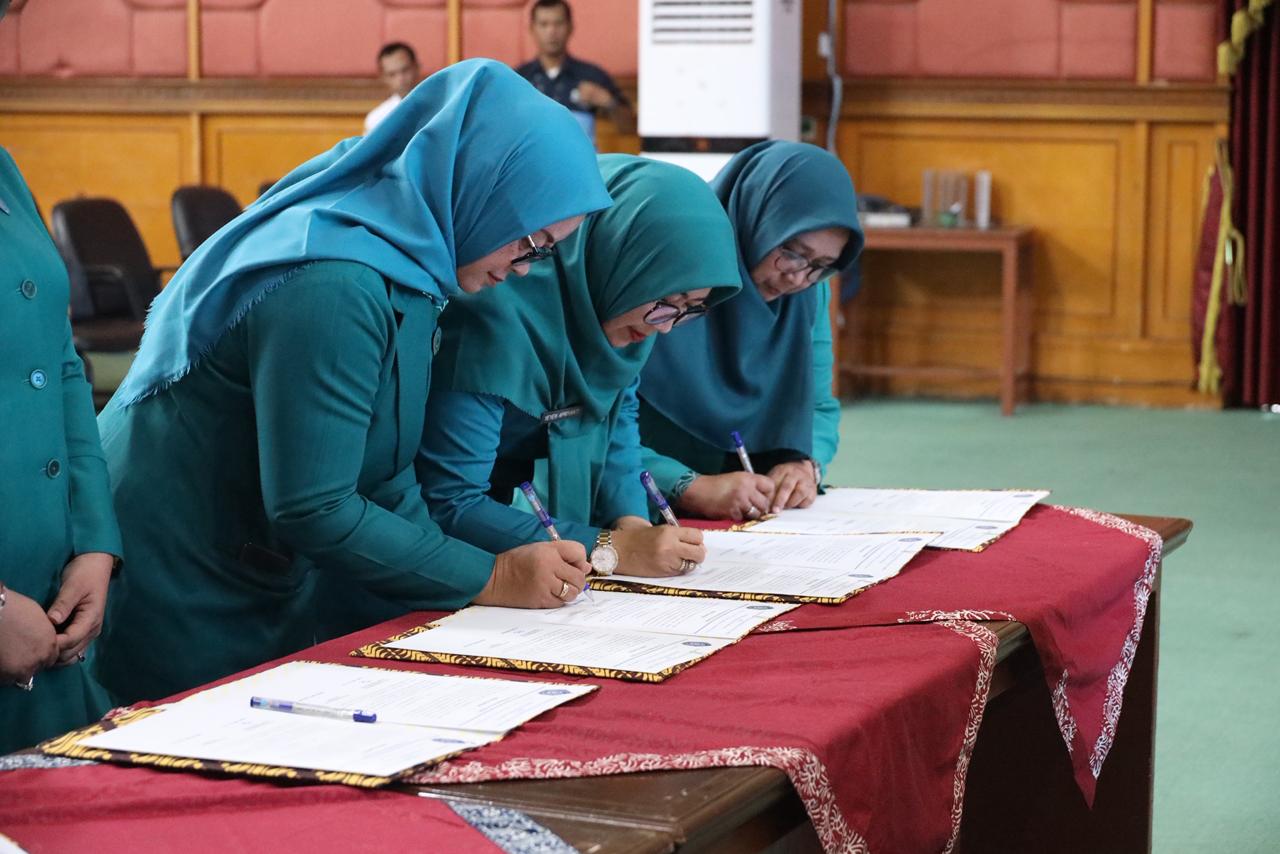 Pelantikan 7 Ketua TP PKK Kecamatan Kota Bekasi Masa Bakti 2025–2030 Digelar di Balai Patriot