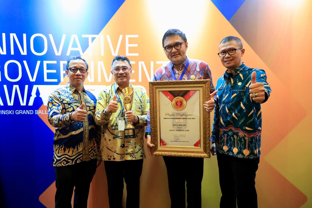 Kota Bekasi Kembali Torehkan Prestasi, Raih Peringkat ke-3 Kota Terinovatif Nasional