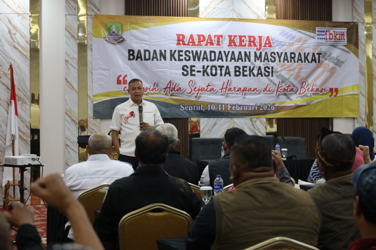 Hadiri Raker BKM se-Kota Bekasi, Wali Kota Tegaskan Penyelesaian ODF Tahun 2027