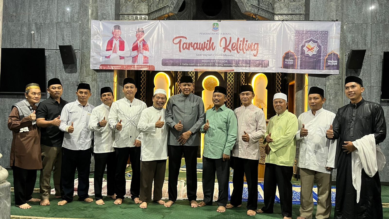 Masjid Asy-Syuhada Jadi Lokasi Tarawih Keliling Di Kecamatan Medan Satria