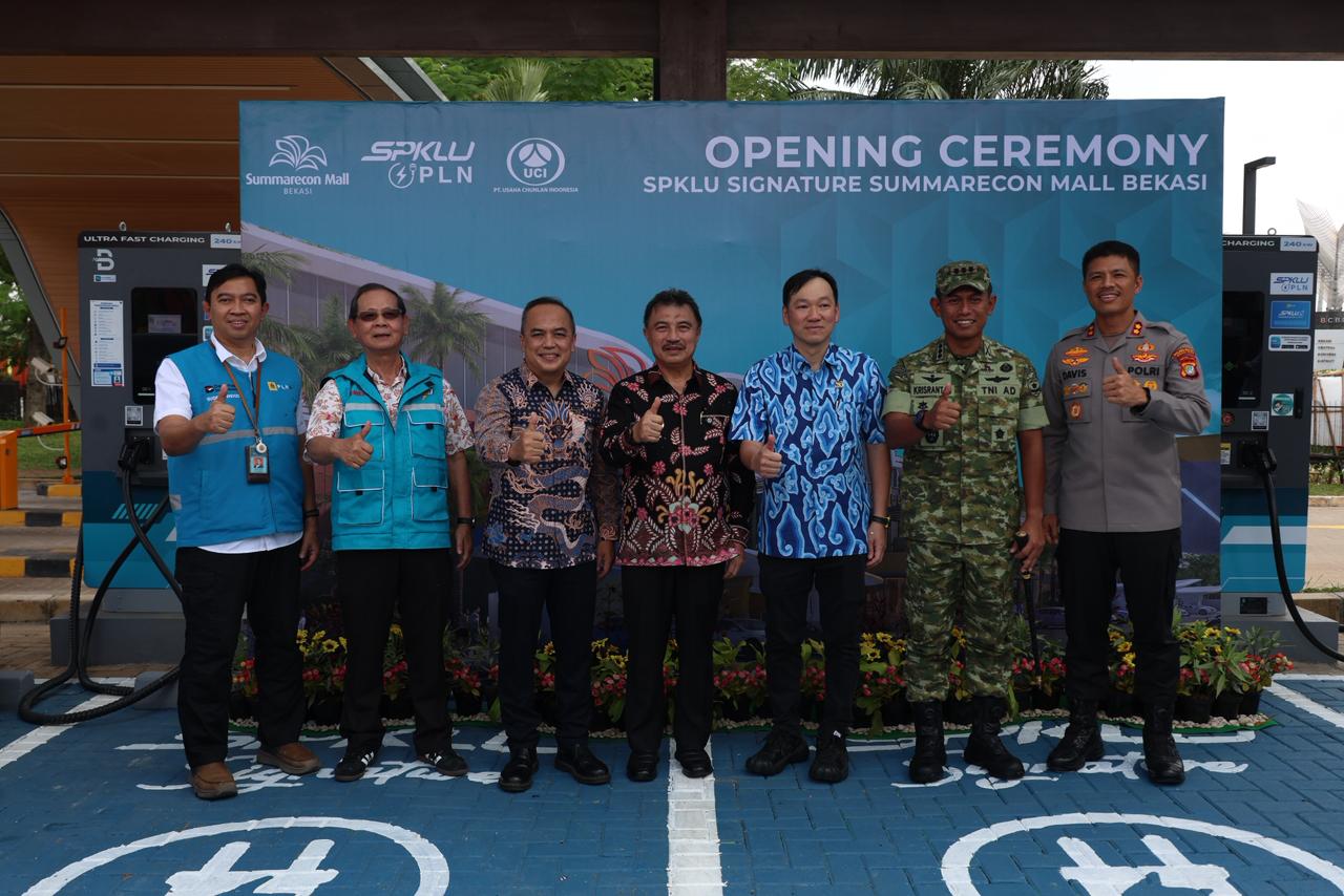 Wakil Wali Kota Bekasi Hadiri Peresmian SPKLU Berkapasitas Besar di Summarecon Mall Bekasi