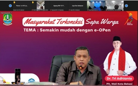 PEMERINTAH KOTA BEKASI SOSIALISASI E-OPEN MELALUI PROGRAM MASYARAKAT TERKONEKSI SAPA WARGA