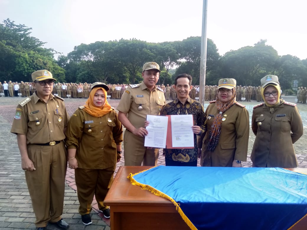 Pemkot Bekasi Teken PKS Bidang Kesehatan Dengan LSM Bina Masyarakat Peduli