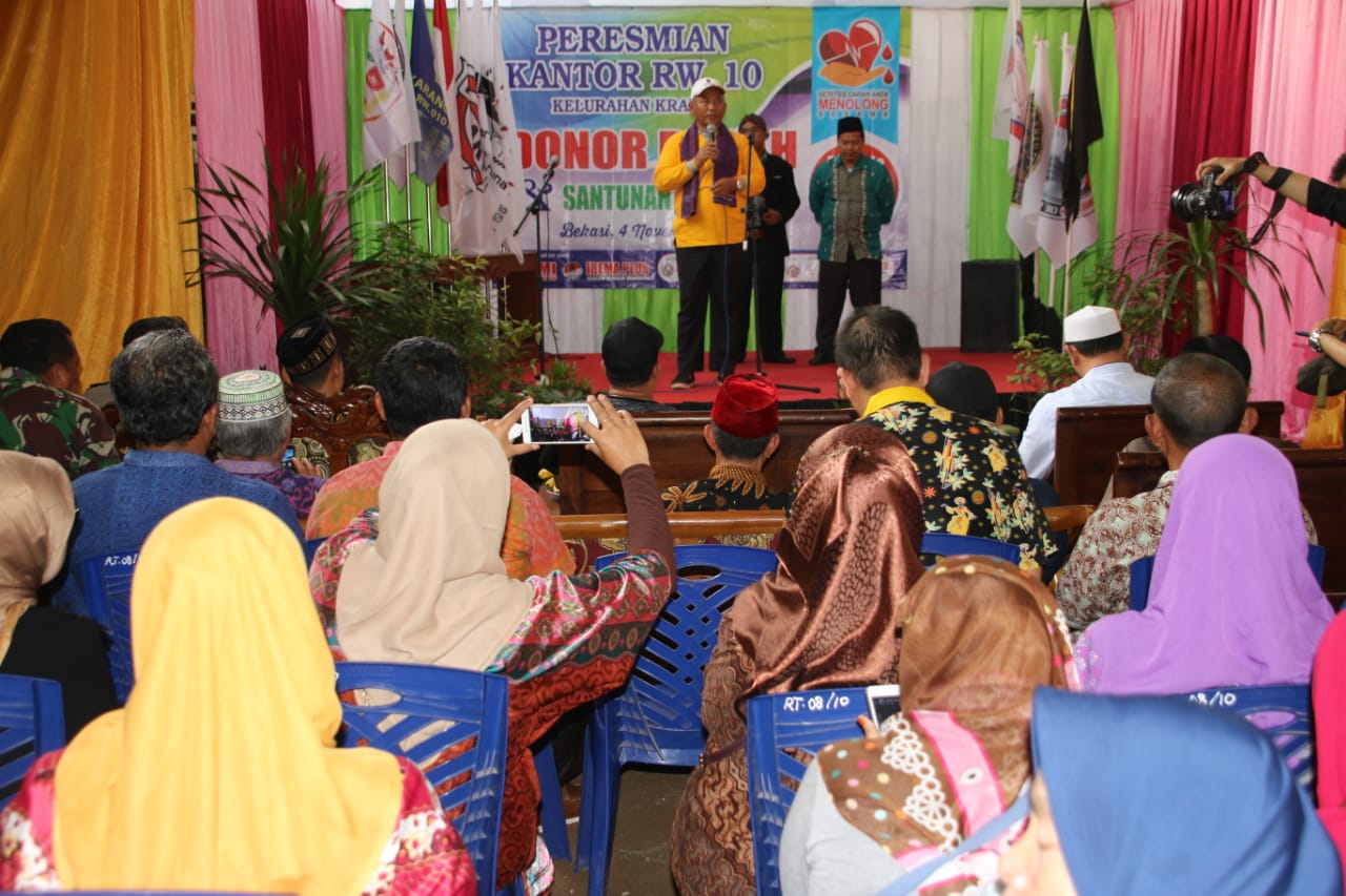 Peresmian Sekretariat RW Kelurahan Kranji, Wali Kota Tegaskan buat Pakta Integritas