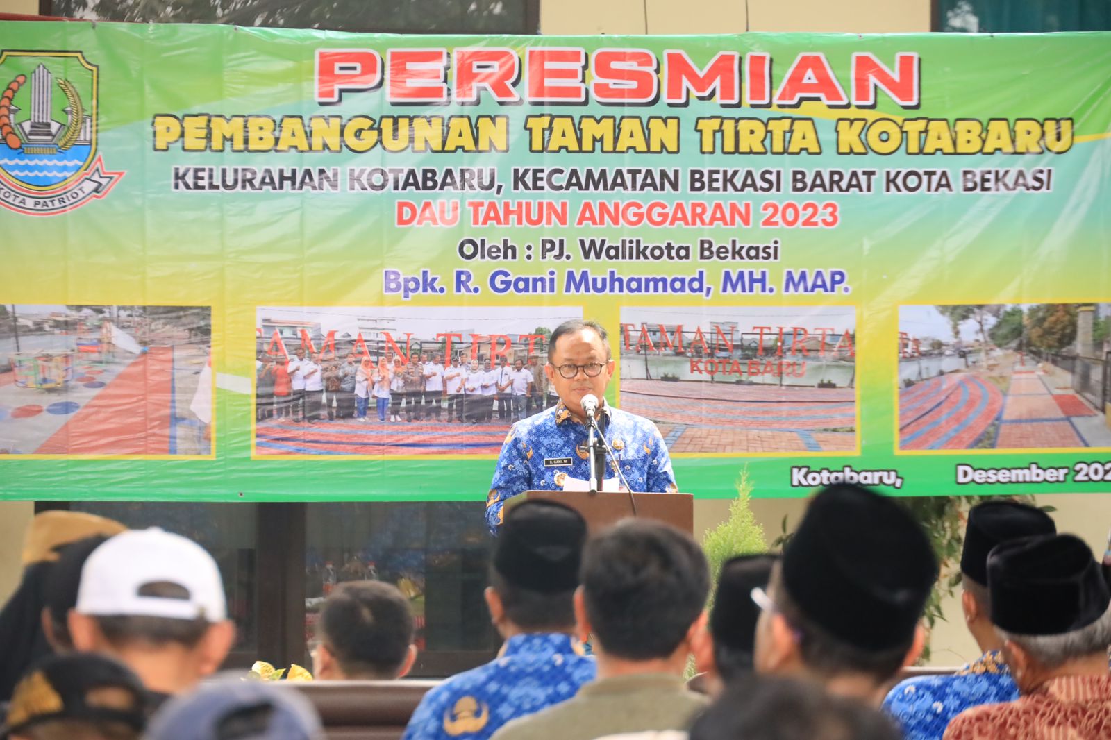 Peresmian Taman, Pj. Wali Kota Bekasi: 