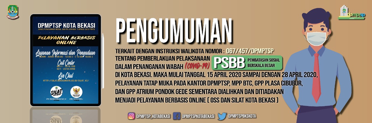 Saat PSBB Pelayanan Tatap Muka Ditiadakan Sementara