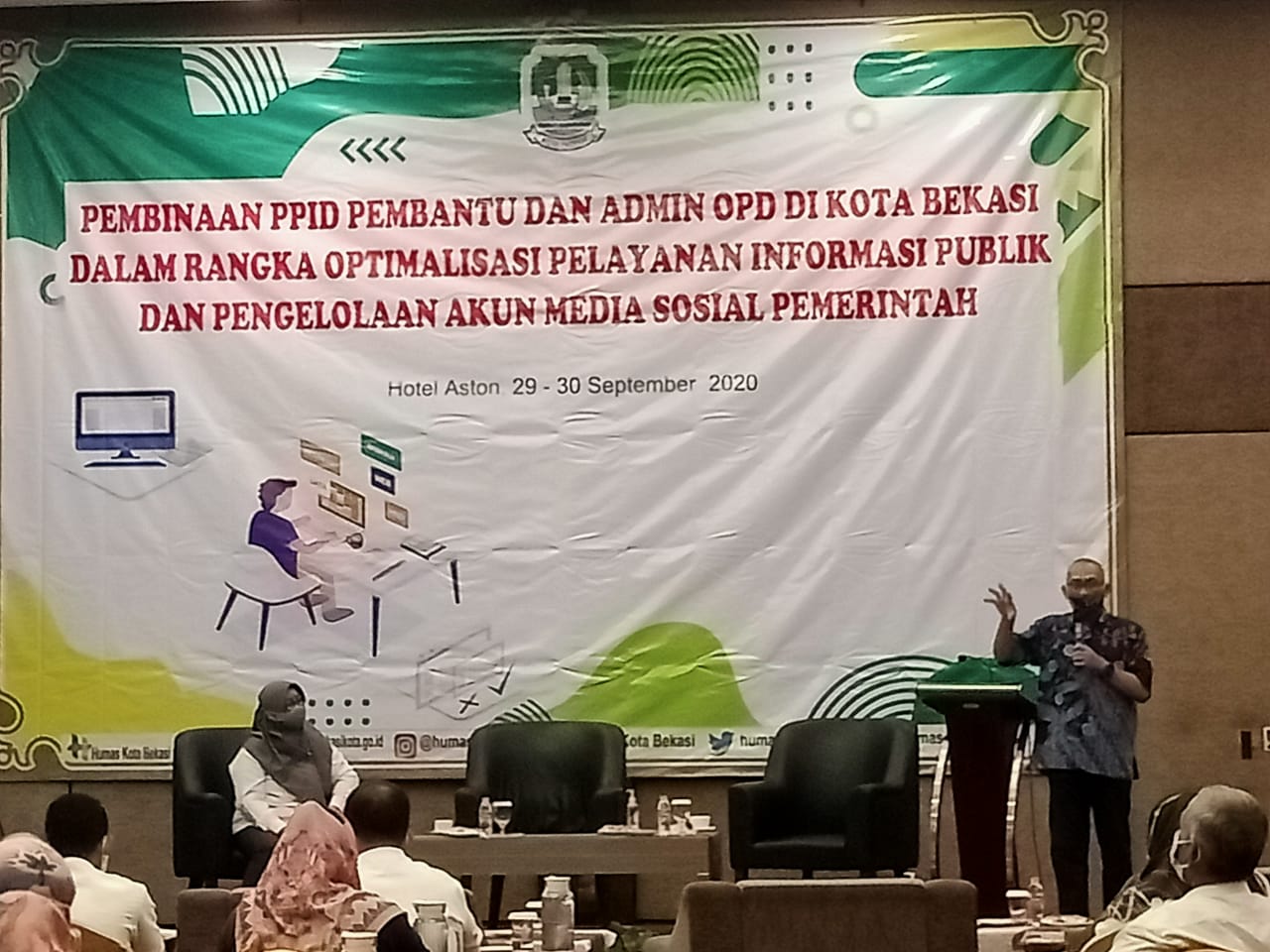 PEMBINAAN PPID OPD PEMKOT BEKASI DIISI MATERI UU KIP DAN MEDIA SOSIAL PEMERINTAH