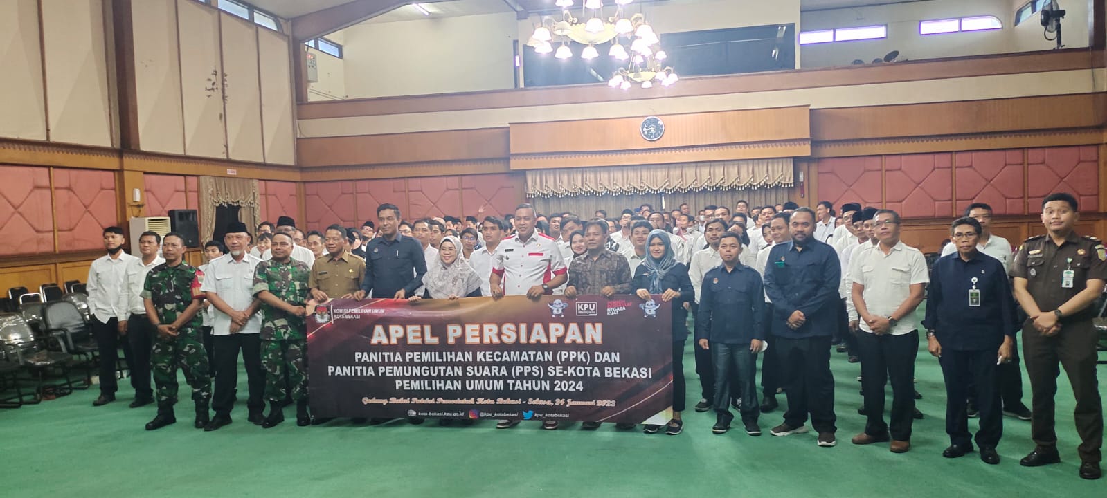 Sambut Pemilu 2024, Anggota PPS Se Kota Bekasi Resmi Dilantik