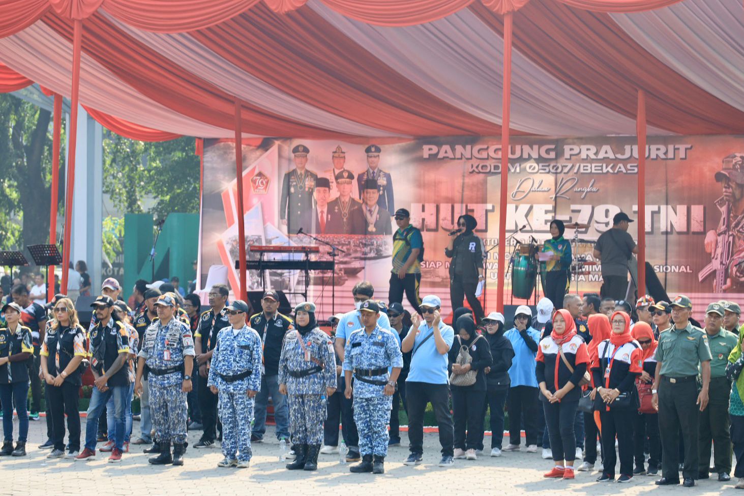 Panggung Prajurit dan Bakti Sosial HUT Ke-79 TNI