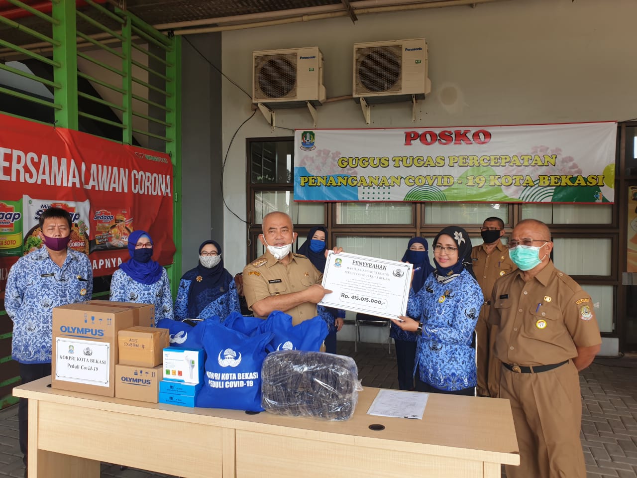 KORPRI KOTA BEKASI BERIKAN BANTUAN PENANGANAN COVID19 TAHAP DUA