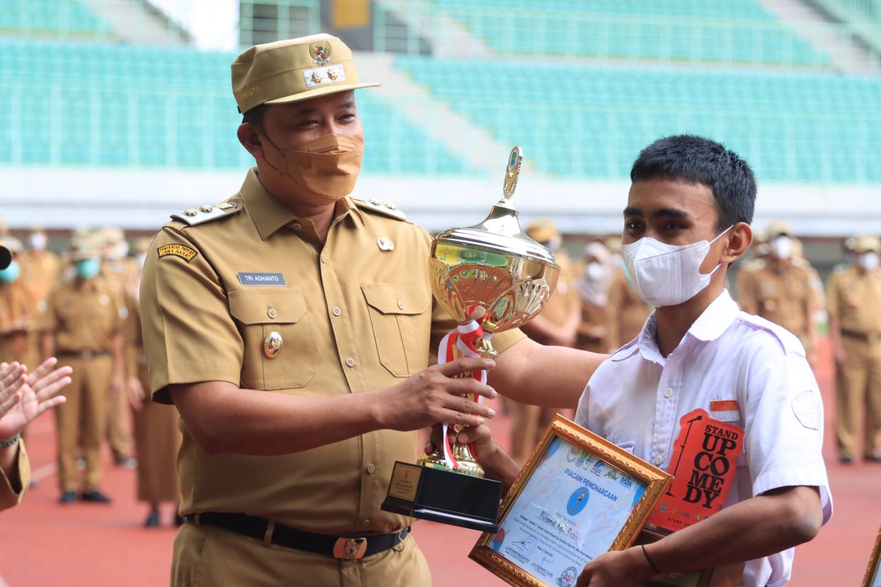 Apel dirangkai Penyerahan Penghargaan, Tri Adhianto Katakan Tetap Semangat Menjalani Ibadah Puasa