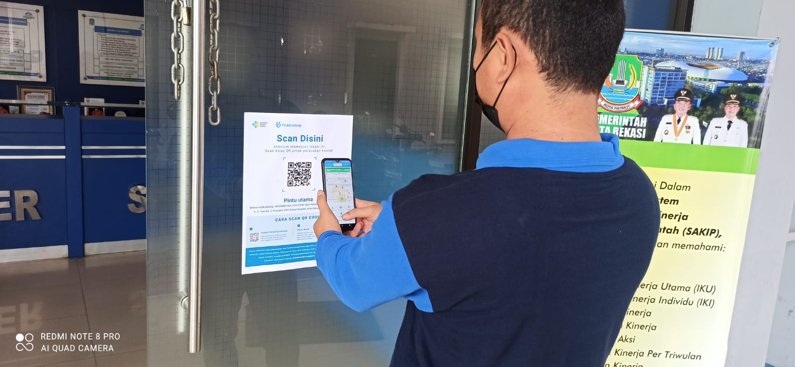 APLIKASI PEDULILINDUNGI AKAN DITERAPKAN DI SELURUH GEDUNG PEMERINTAHAN KOTA BEKASI