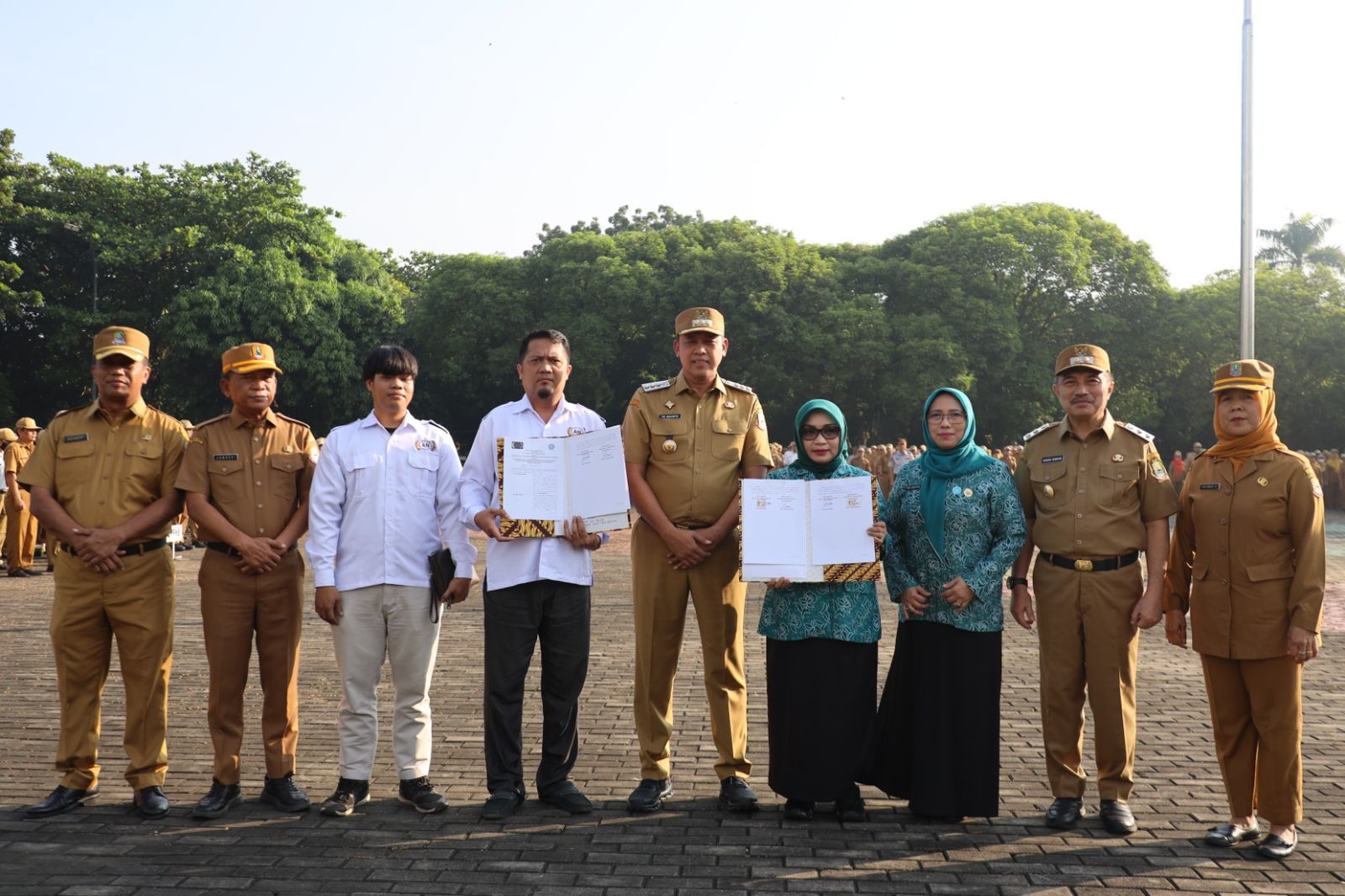Penandatanganan Kerja Sama TP PKK dengan PT Asha Nouva Internasional dan Penyerahan TOP BUMD Awards