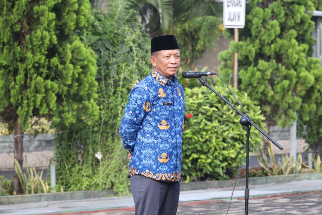 Jelang Libur Hari Raya Idul Fitri, Plh. Wali Kota Bekasi berikan Himbauan pada saat Apel Pagi