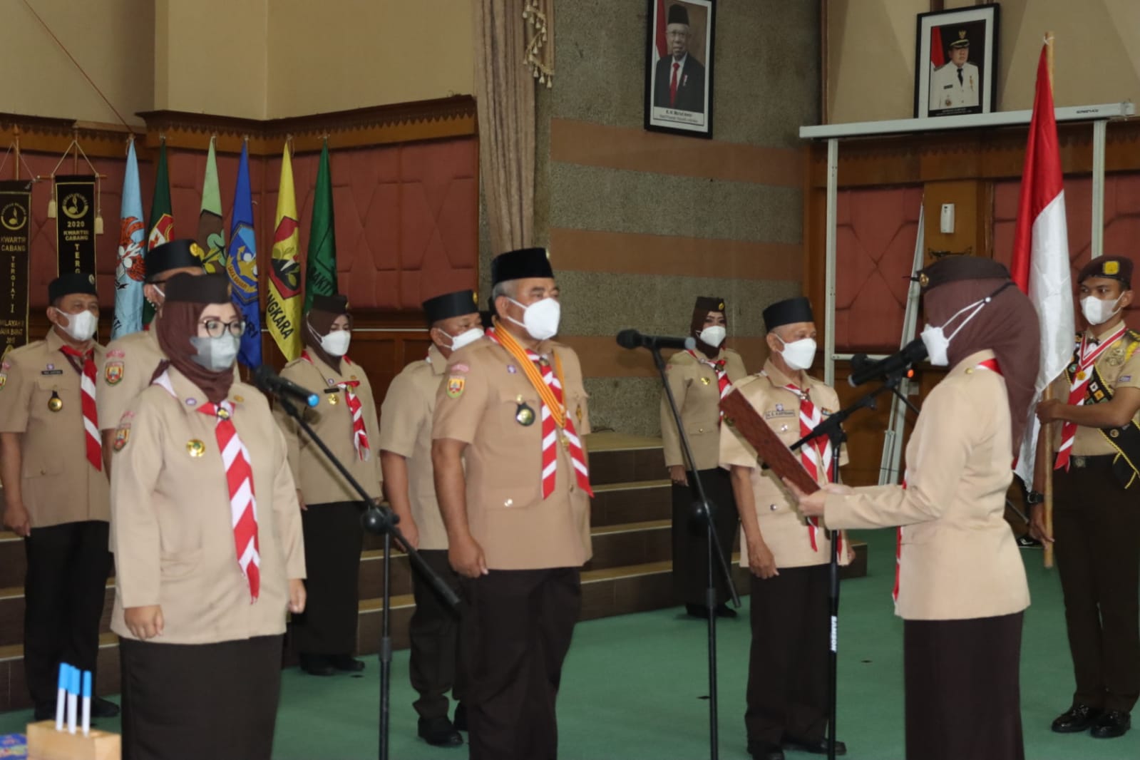 ATALIA PRARATYA LANTIK KEPENGURUSAN MABICAP, KWARCAB DAN LPK GERAKAN PRAMUKA SERTA JABAR BERGERAK