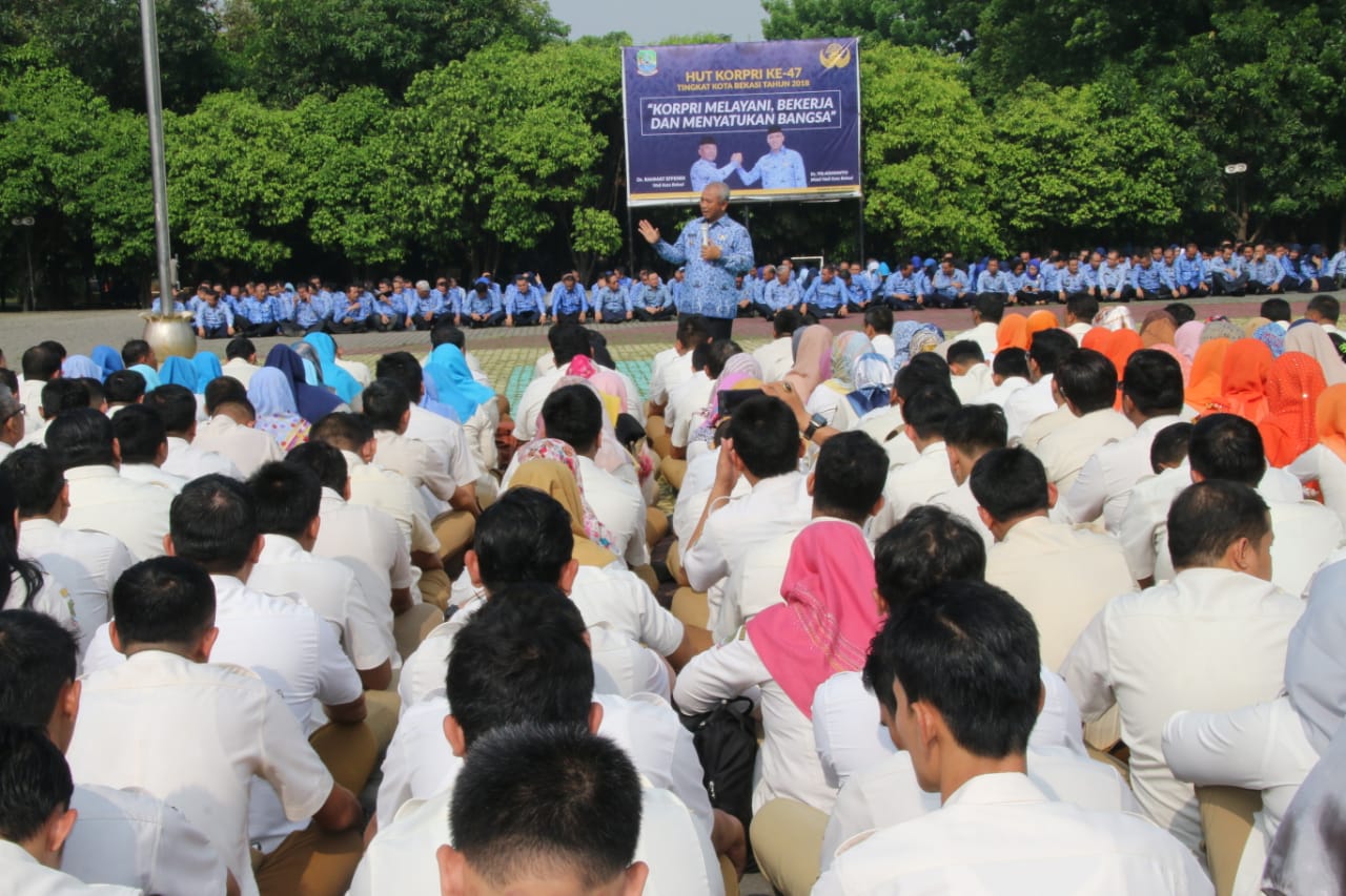 Pengarahan Kedisiplinan Pegawai TKK oleh Wali Kota Bekasi