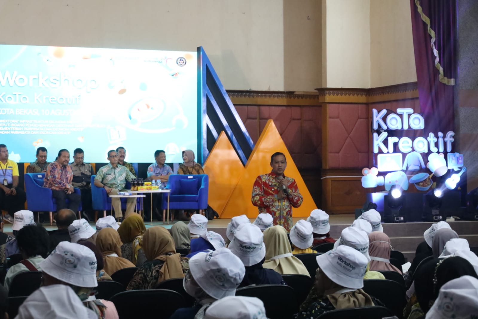 Menteri Pariwisata dan Ekraf, Sandiaga Uno Hadiri Workshop Kota Bekasi Kreatif
