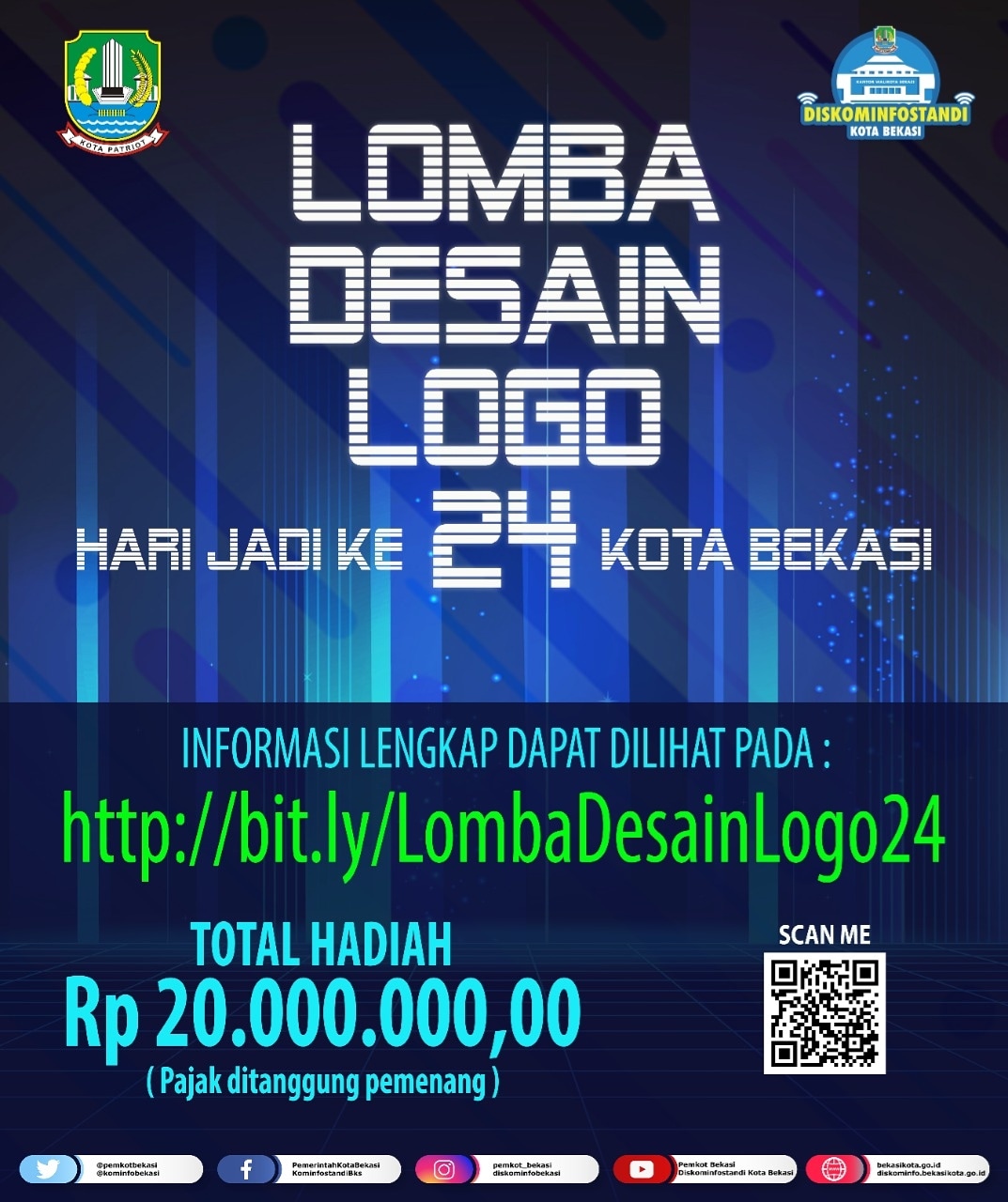 Sayembara Desain Logo HUT Kota Bekasi Ke-24 Tahun 2021