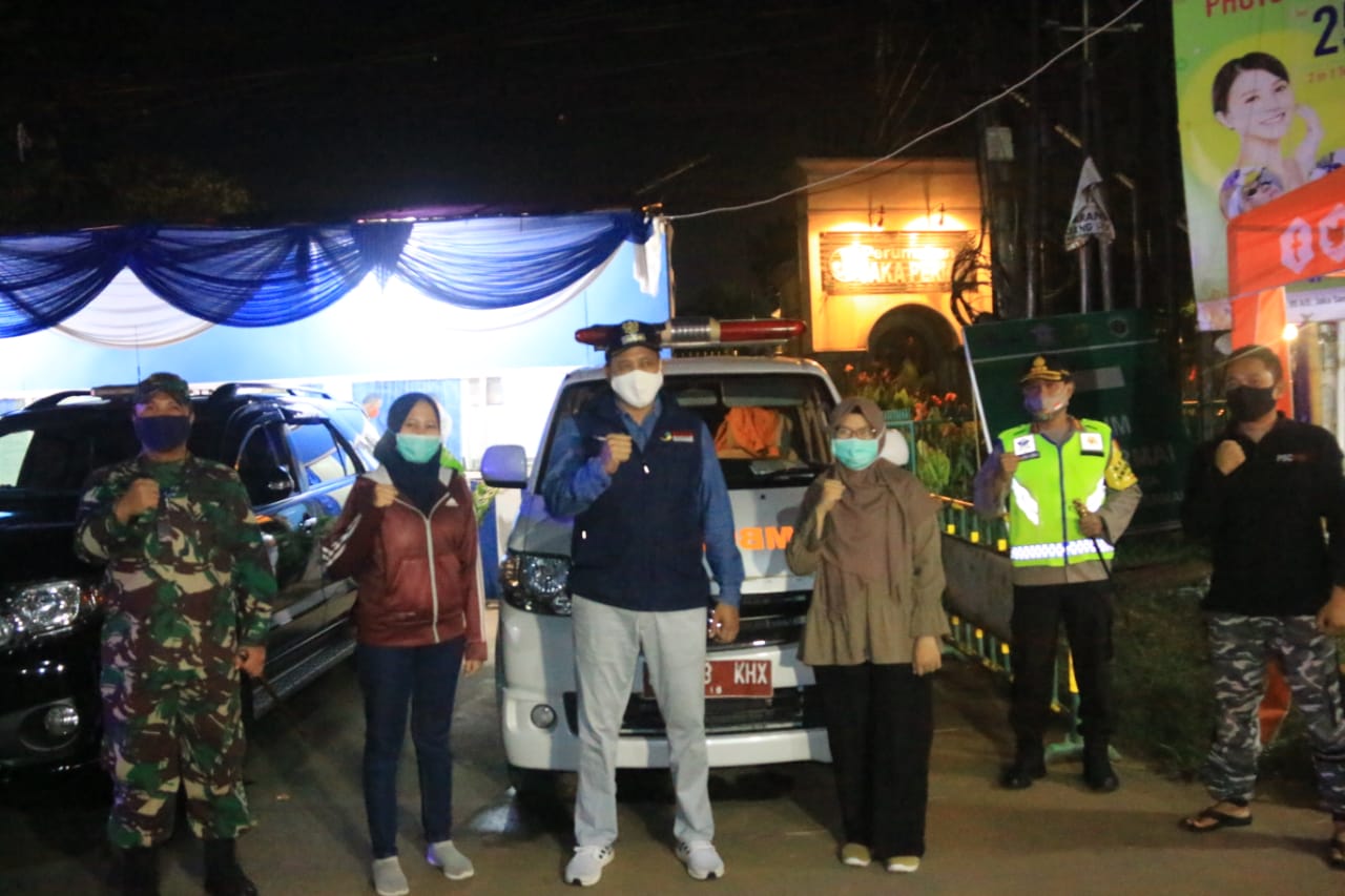 Wakil Wali Kota Bekasi Sweeping Pengamanan PSBB Tahap III Bersama Kapolres dan Dandim 0507