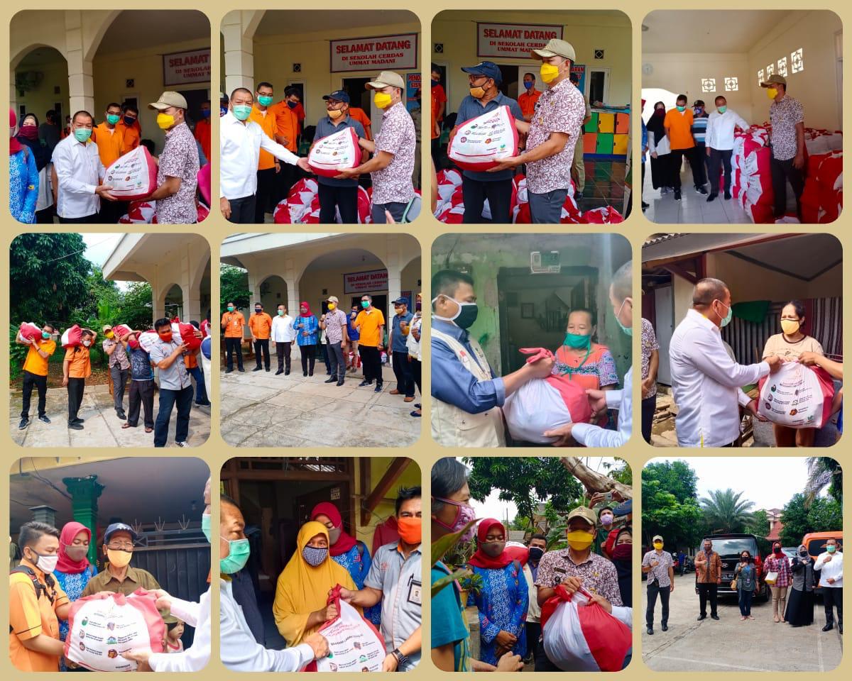 Staf Ahli Kemensos RI Tinjau Pendistribusian Bantuan Presiden di Kelurahan Jatirasa