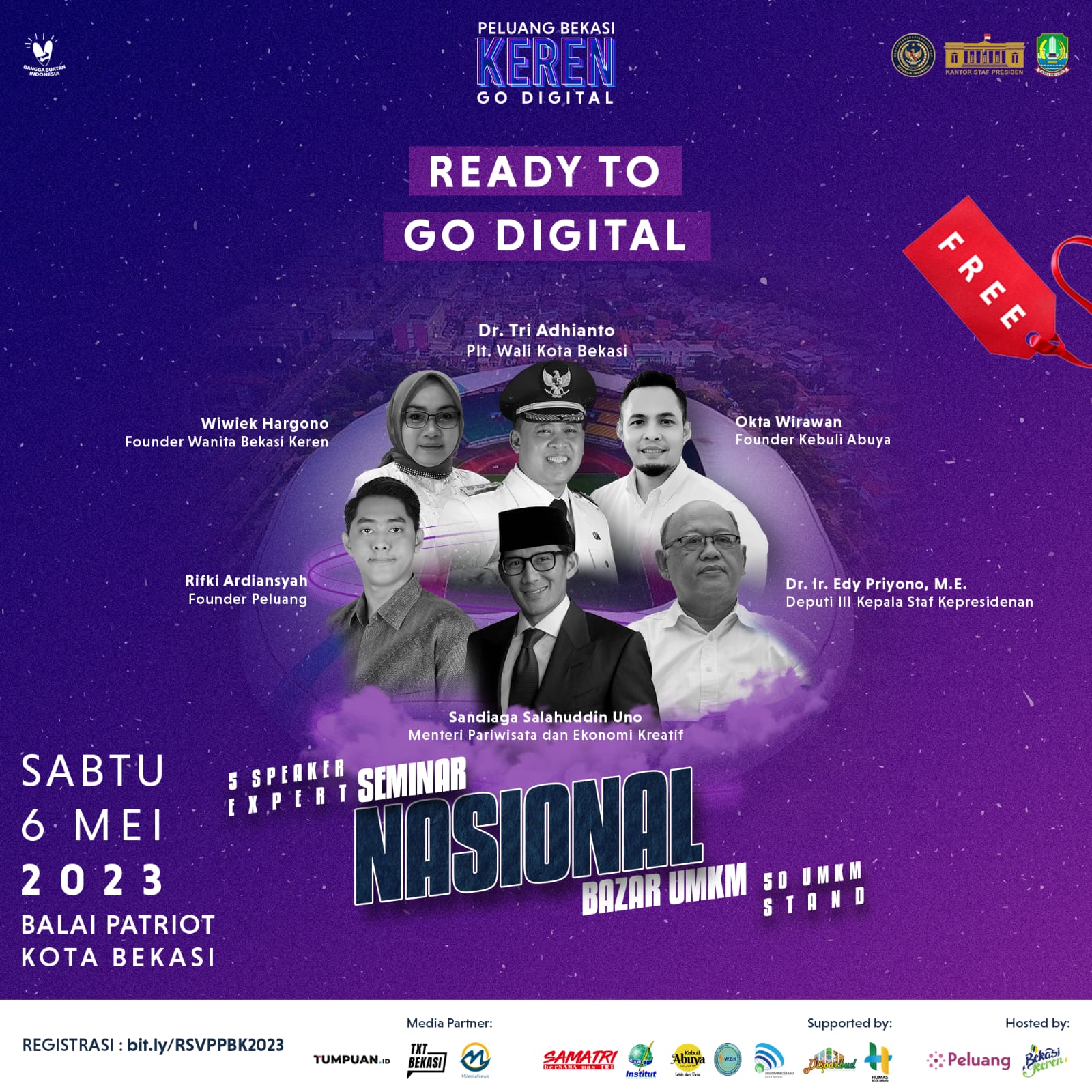 Seminar Nasional Bazaar UMKM Ready To Go Digital akan di Gelar Di Kota Bekasi
