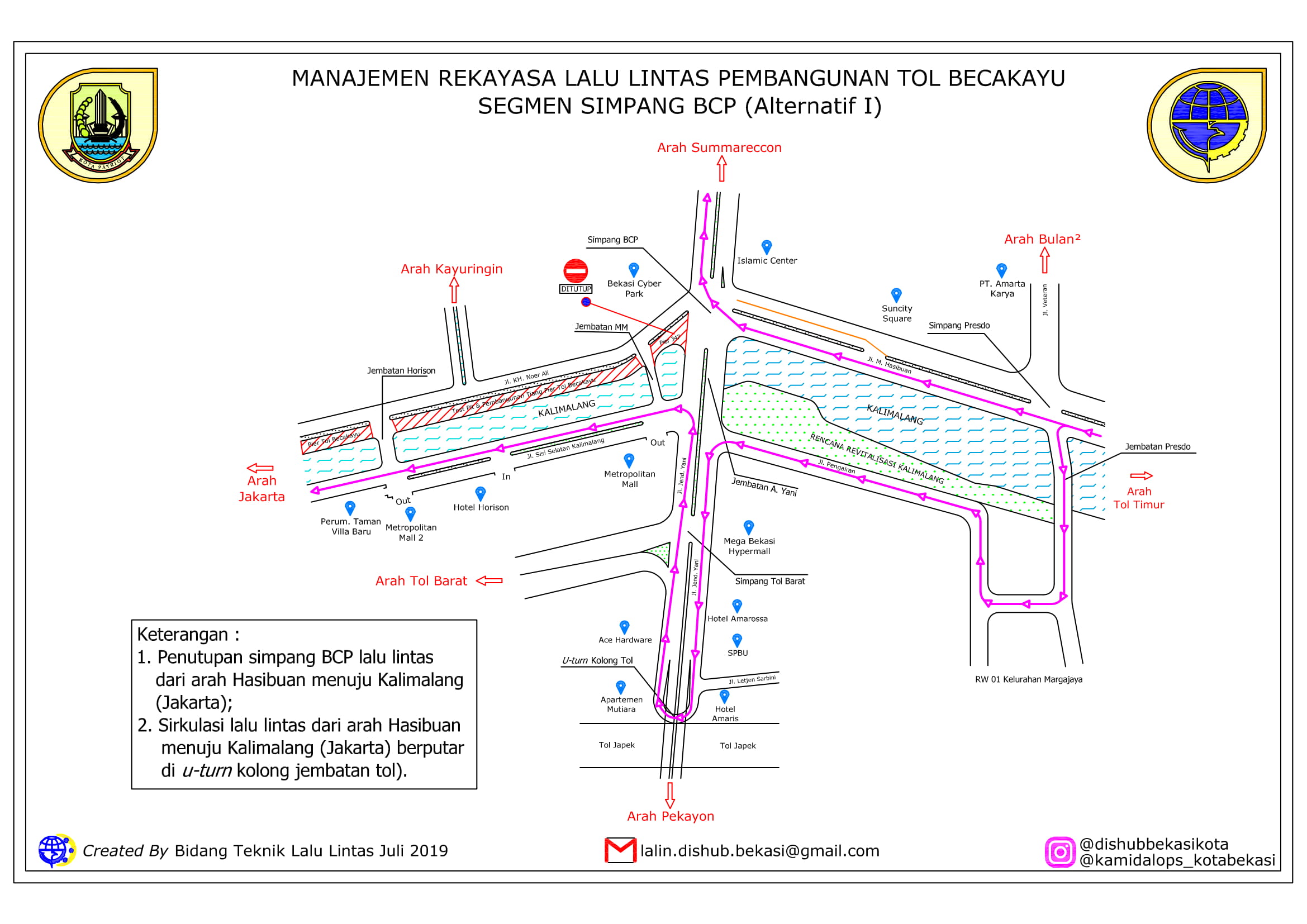 Press Release Manajemen Rekayasa lalu Lintas Pengalihan Lalu Lintas Jalan M Hasibuan