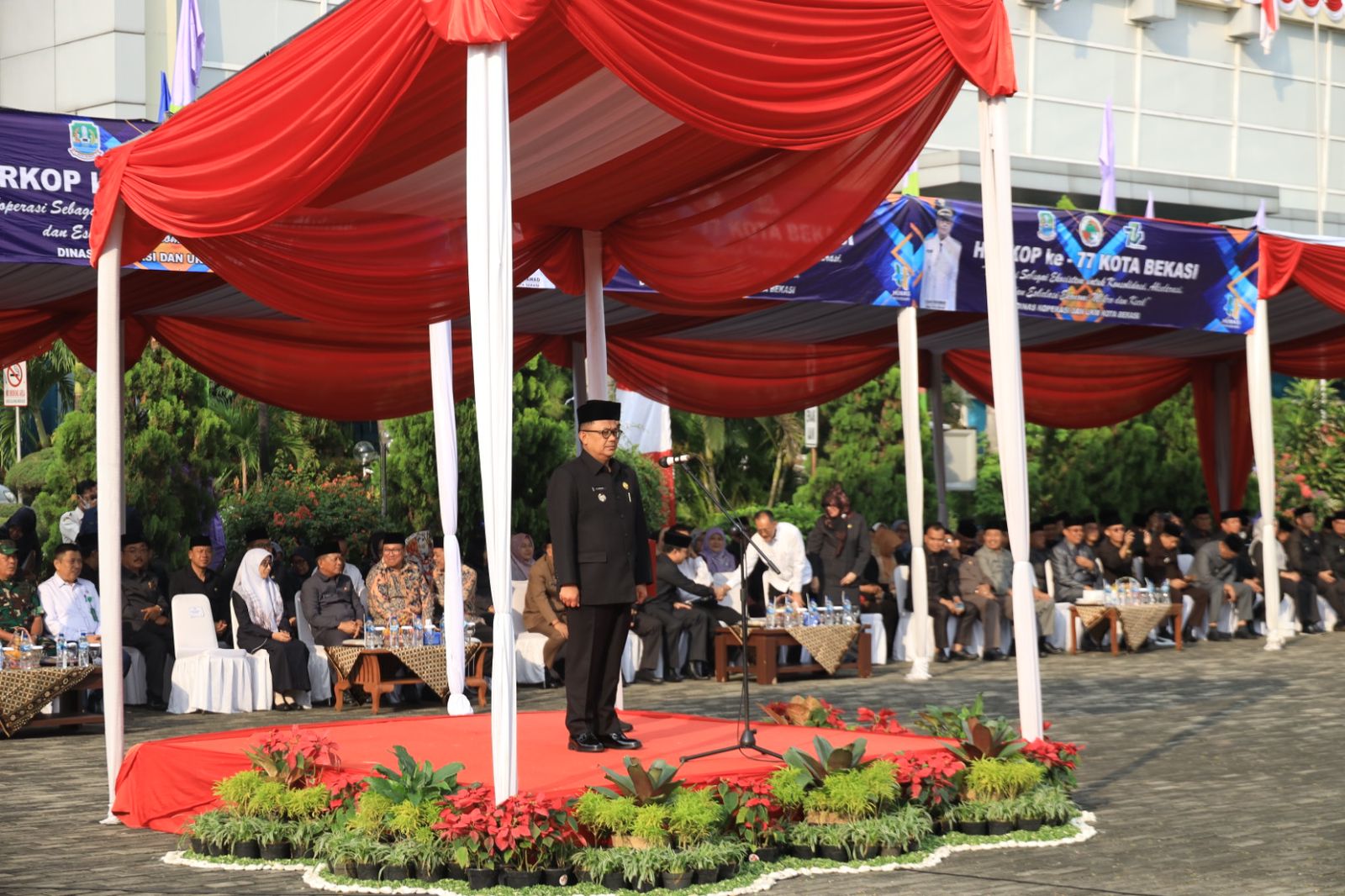 Pj. Wali Kota Bekasi Hadiri Upaca Peringatan Hari Koperasi Ke-77