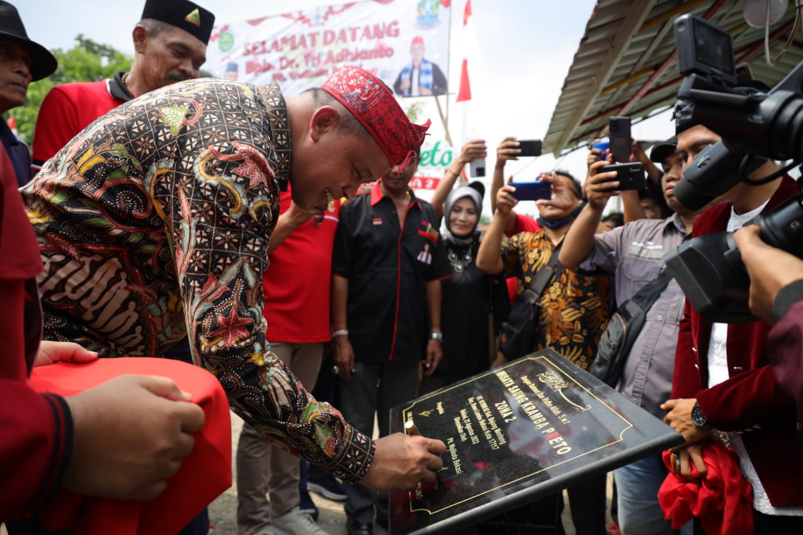 TRI ADHIANTO PLT WALI KOTA BEKASI RESMIKAN DANAU KRAMBA PRETO BOJONG MENTENG