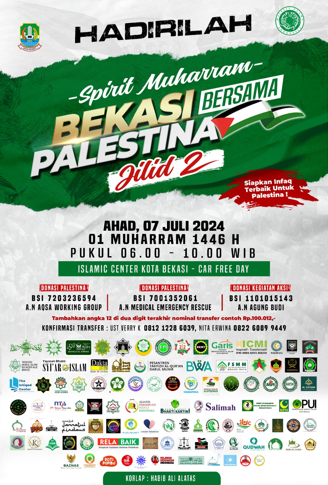 Dukung Palestina! Kota Bekasi Gelar Aksi Solidaritas, Bekasi Bersama Palestina