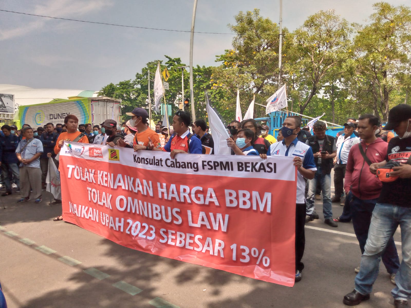 Pemerintah Kota Bekasi Terima Aspirasi Tuntutan Buruh Tolak Kenaikan BBM