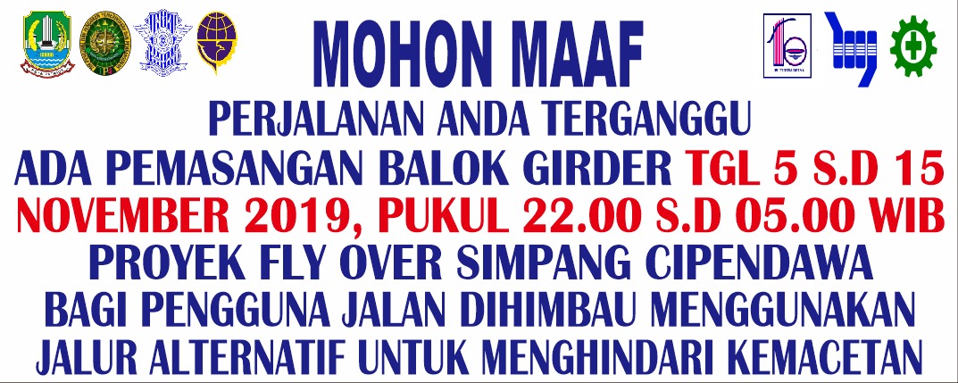 Informasi Pemasangan Balok Girder Fly Over Simpang Cipendawa