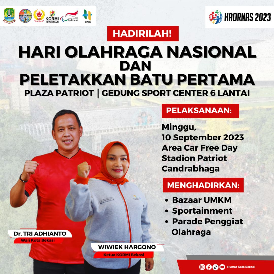 Peringati HAORNAS 2023 Sekaligus Peletakkan Batu Pertama Plaza Patriot dan Gedung Sport Center