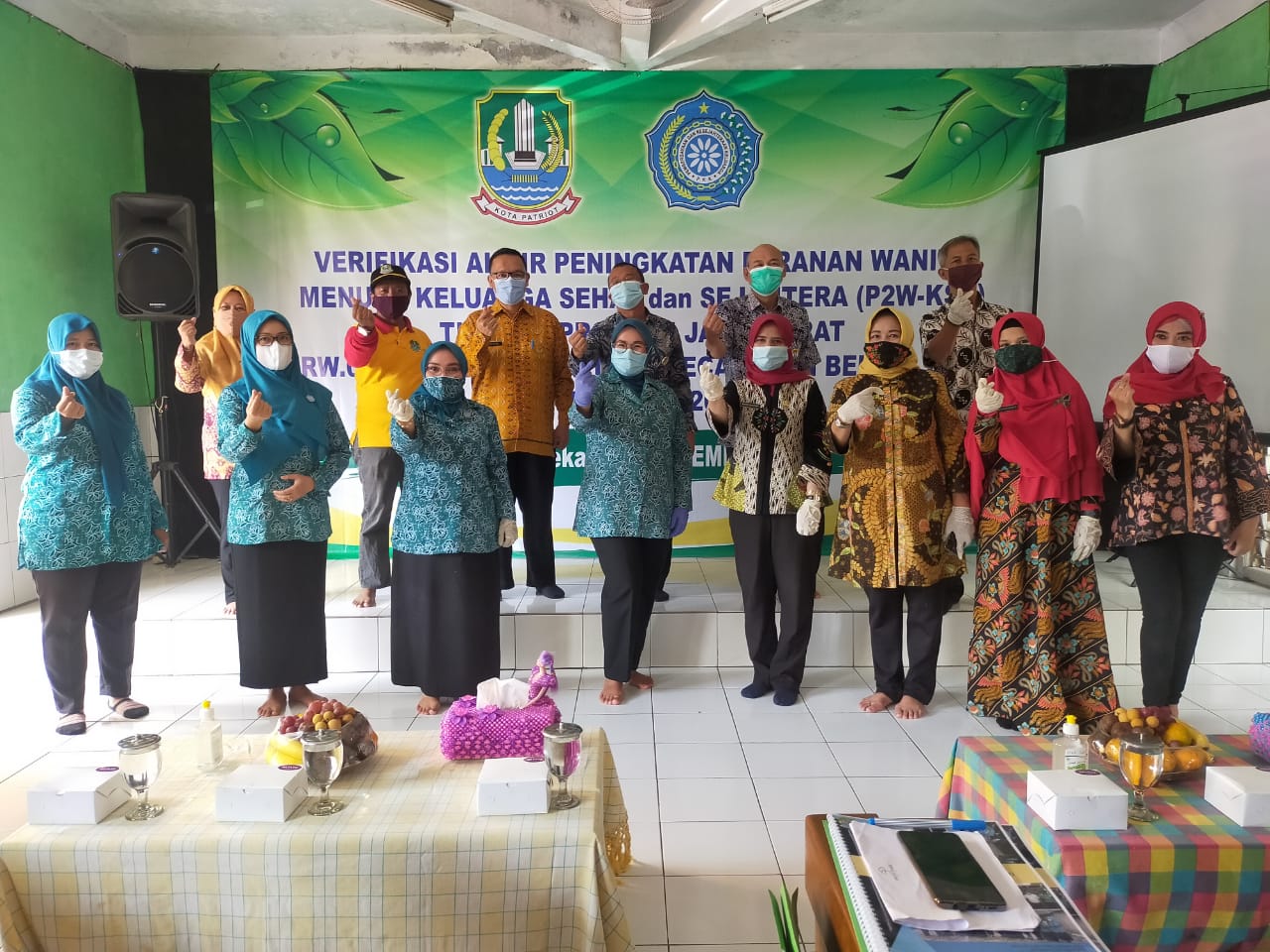 Verifikasi Akhir P2WKSS Tingkat Provinsi Jawa Barat di Kelurahan Bintara Kecamatan Bekasi Barat