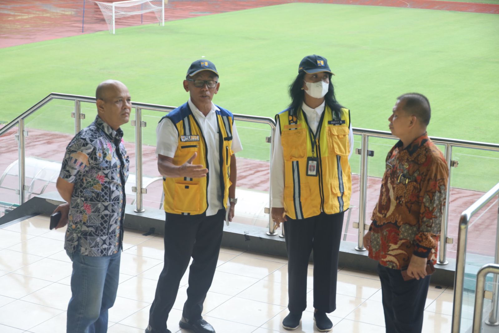 Kadispora Kota Bekasi terima Kunjungan KemenPUPR RI terkait Kelayakan Stadion