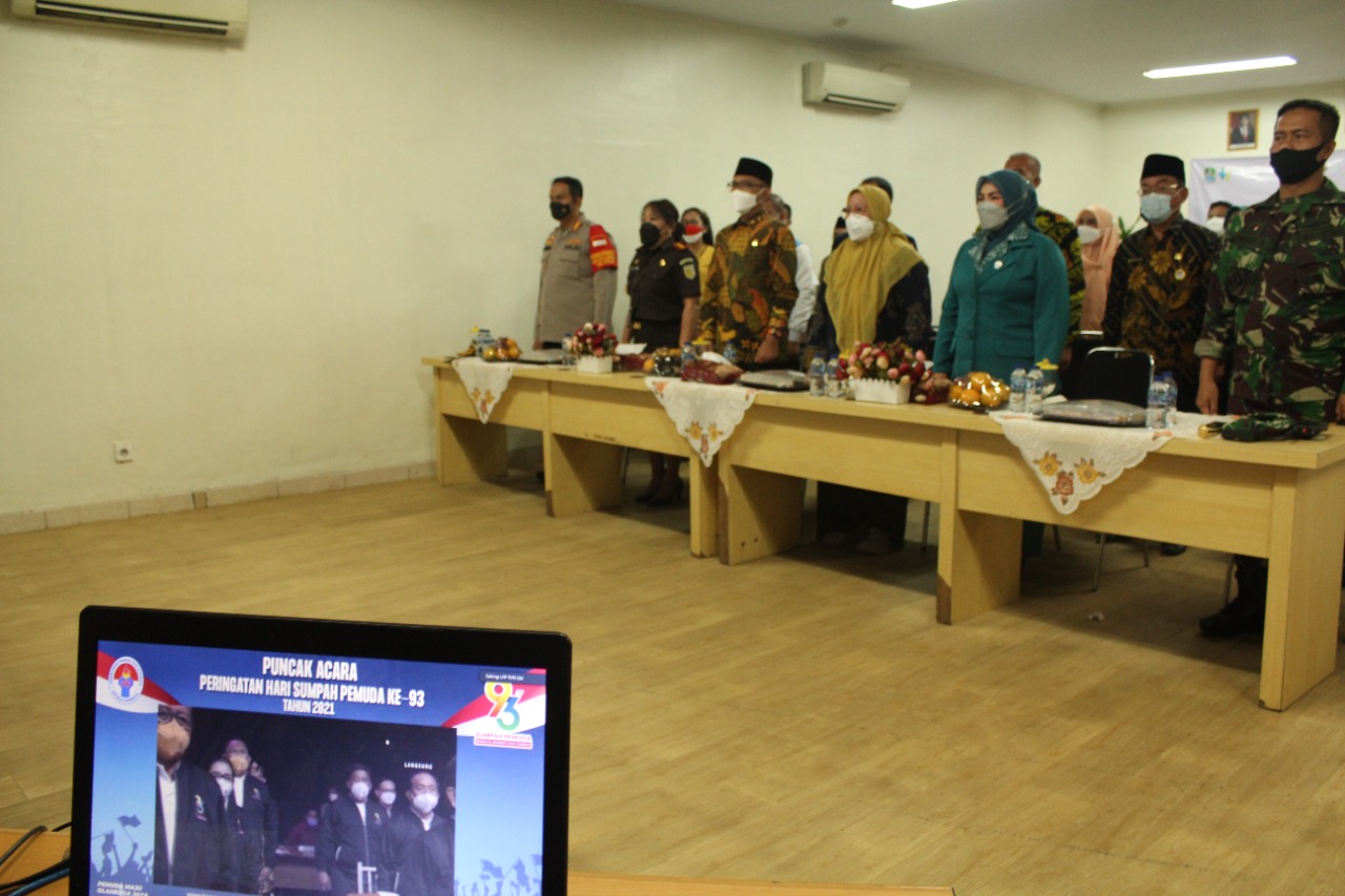 PERINGATAN HARI SUMPAH PEMUDA 2021 TINGKAT KOTA BEKASI BERLANGSUNG KHIDMAT