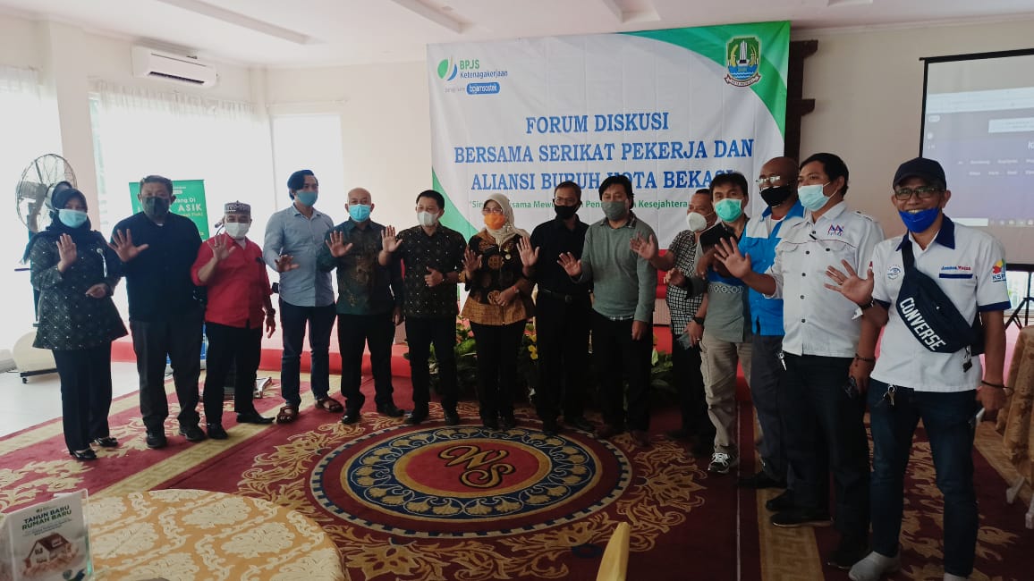 BPJS Ketenagakerjaan Kota Bekasi Gelar Forum Diskusi dengan Serikat Pekerja dan Aliansi Buruh